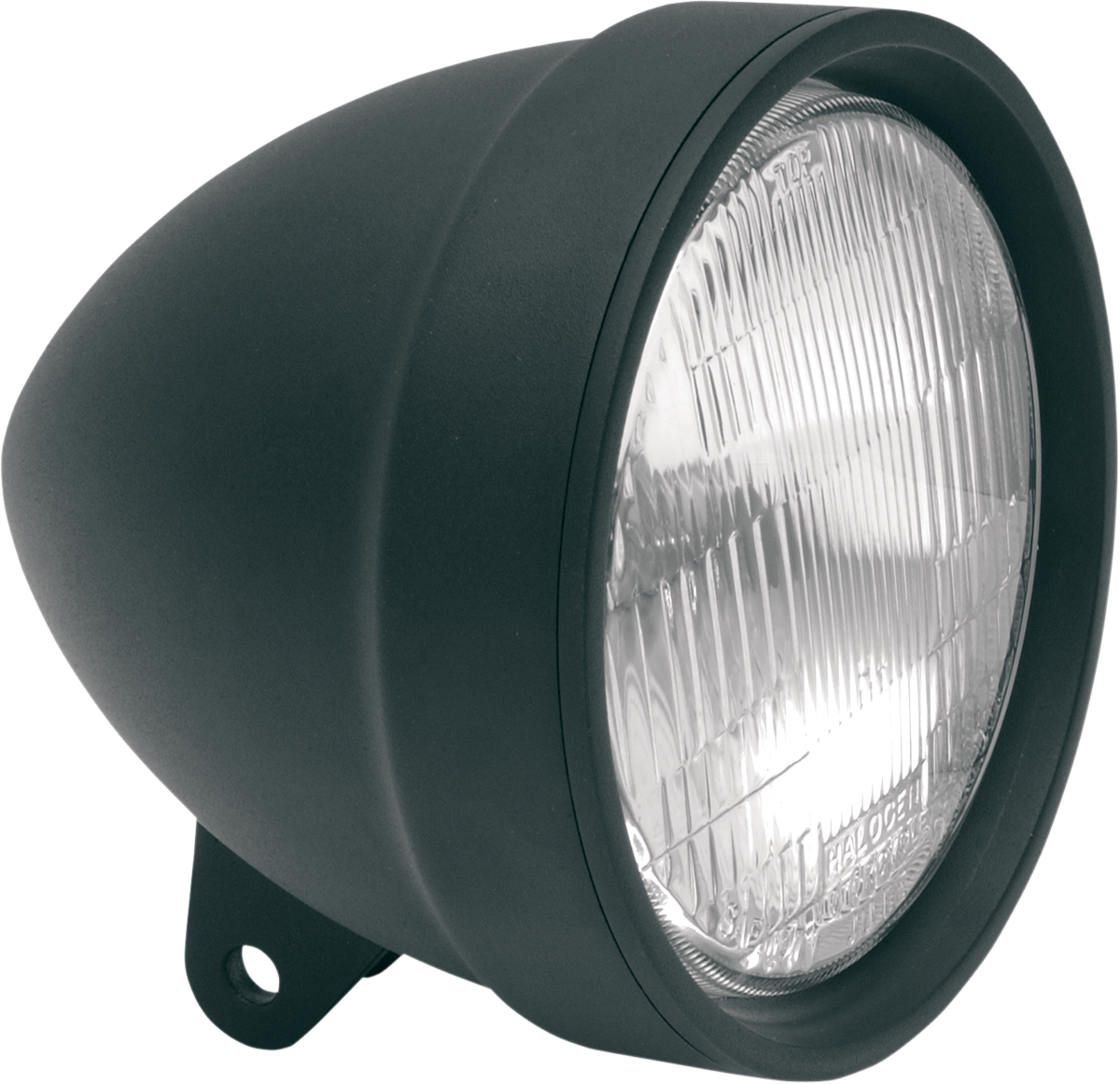 Drag Specialties 5 3/4" Die Cast Black Clear Lens Headlight Assembly HARLEY FXR