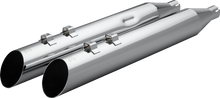 Khrome Werks 4" HP Plus Chrome Slash Slip On Mufflers for 1995-16 Harley Touring