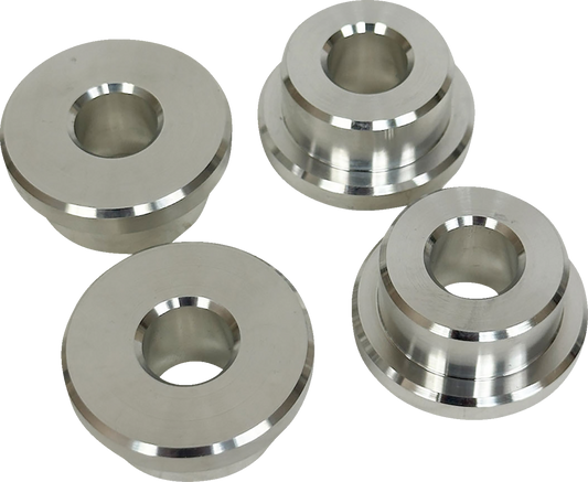 Pro One Solid Raw Aluminum Riser Bushing Kit for 1984-2017 Harley Davidson