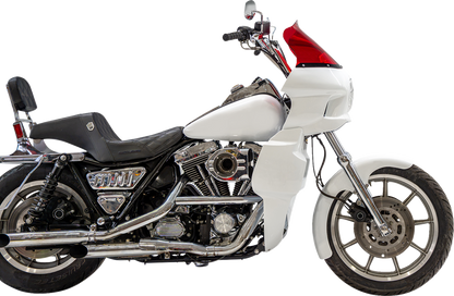 Klock Werks Kolor Flare 12.5" Red Windshield fits Saddlemen S-RT Mini Fairing