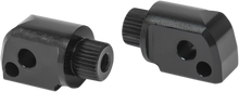 Arlen Ness Black Splined Motorcycle Footpeg Mounts 2015-2020 Indian Scout Models