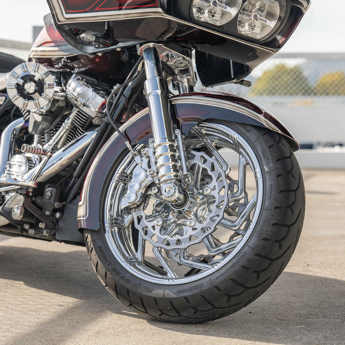 Arlen Ness Chrome Method No Flex Fork Legs for 2024-2026 Harley Davidson Touring