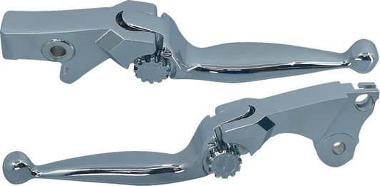 PSR Chrome Adjustable Journey Handlebar Lever Set fits 2022-2024 Indian Chief