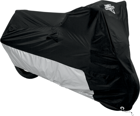 Nelson Rigg Polyester Black Silver Large Motorcycle Cover for Harley Davidson