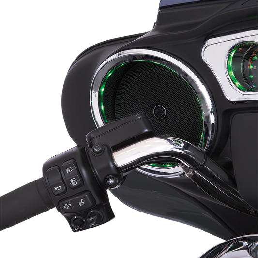 Ciro Shock & Awe LED Front Speaker Accents 2014-2024 Harley Touring Street Glide