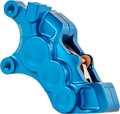 Arlen Ness Blue 6-Piston Front Left Brake Caliper for 2006-2025 Harley 11.8"