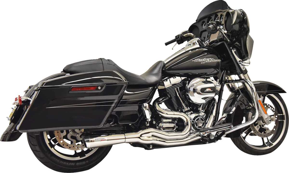 Bassani Road Rage II Chrome 2-1 Exhaust System fits 1995-06 Harley Touring 1F61C