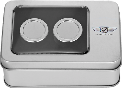 Figurati Smooth Medium Magnetic Docking Hardware Covers for Harley Davidson