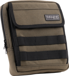Thrashin Supply Green Motorcycle Handlebar Storage Bag Slim for Harley THB-0031