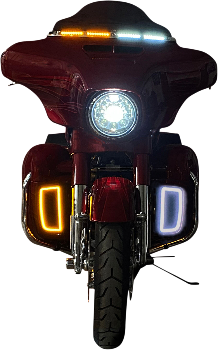 Custom Dynamics LED Lower Fairing Vent Light Inserts fits 2014-24 Harley Touring