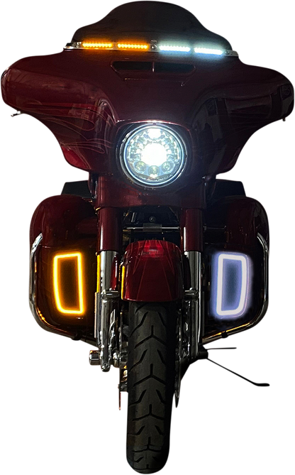 Custom Dynamics LED Lower Fairing Vent Light Inserts fits 2014-24 Harley Touring