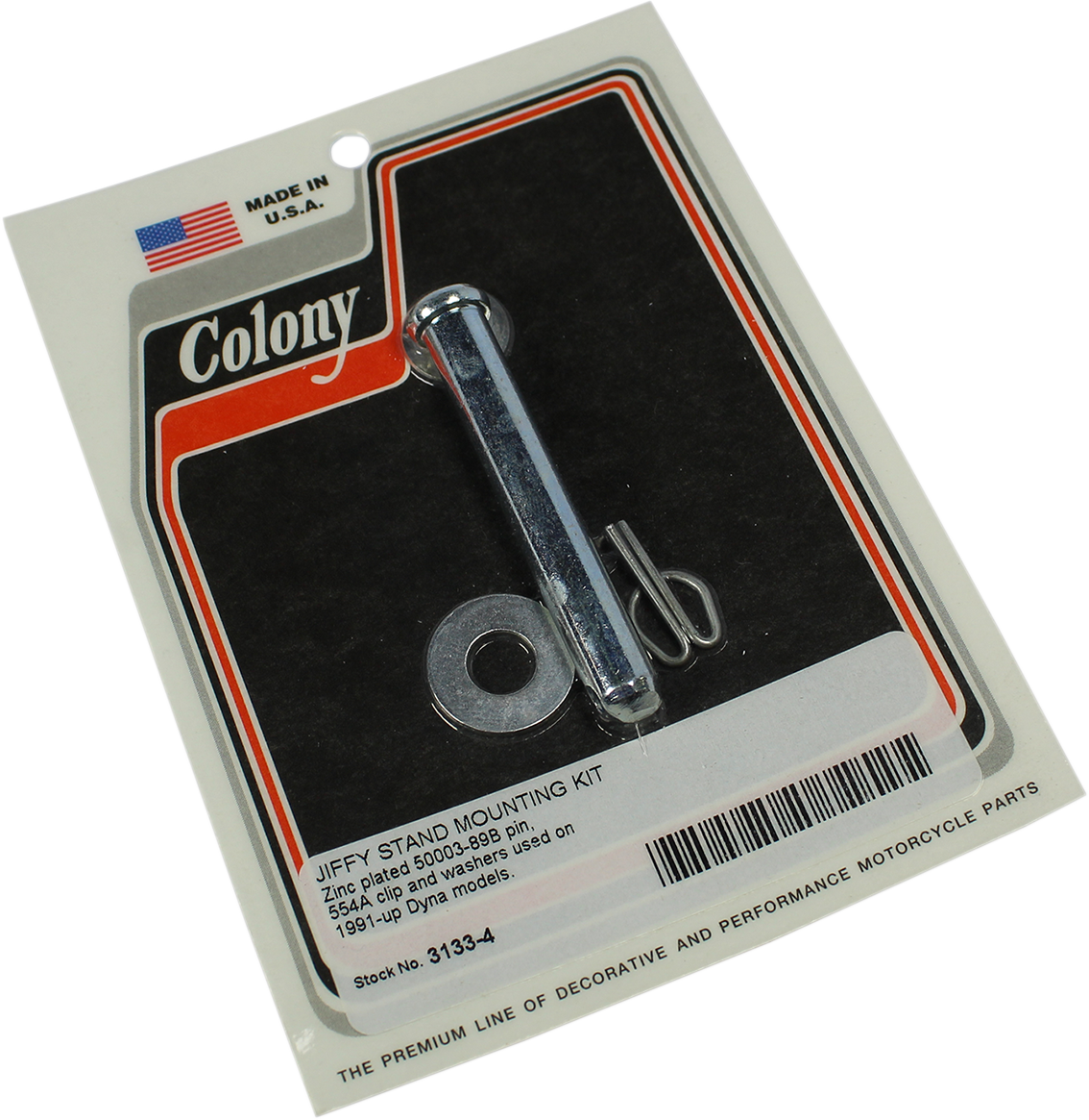 Colony Zinc Kickstand Hardware Pin Kit 1991-17 Harley Dyna FXDL FXDF FXDB FXDWG