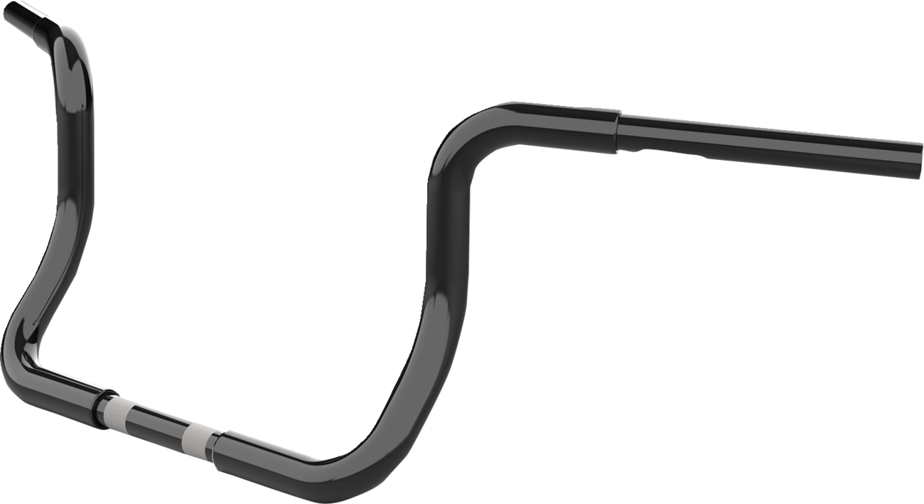 LA Choppers 1-1/4" Twin Round 10" Black Handlebar fits 1996-2023 Harley Touring