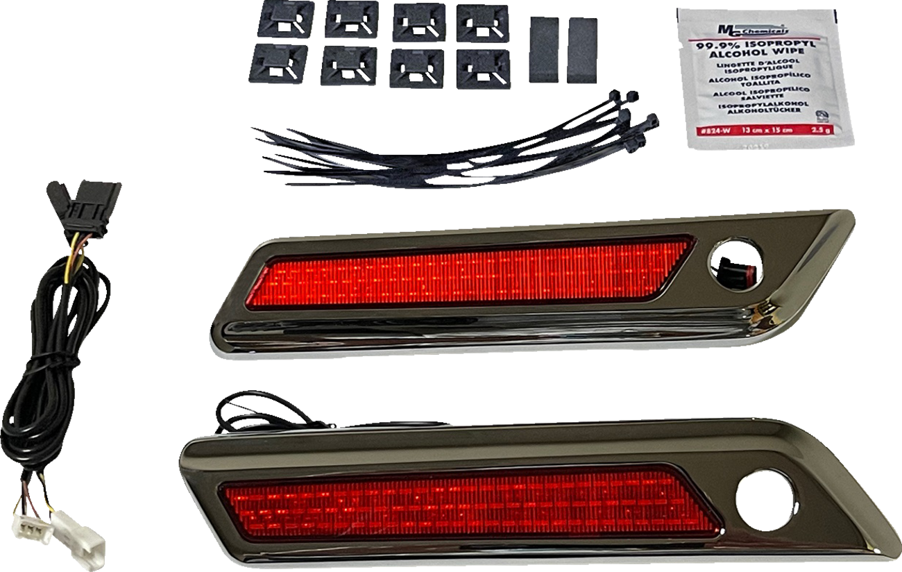 Custom Dynamics LED Saddlebag Latch Lights for 2014-2024 Harley Touring Models