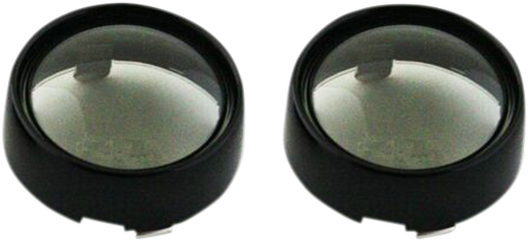 Custom Dynamics Black Smoke Lens Probeam Bullet Turn Signal Bezels for Harley