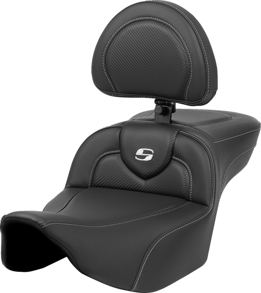 Saddlemen Roadsofa Extended Reach Seat w/ Backrest for 2023-2025 Harley Touring