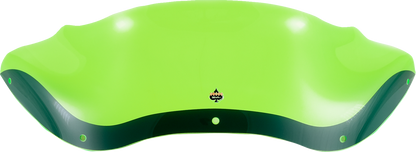 Klock Werks  8" Kolor Flare Green Ice Windshield 1998-2013 Harley Road Glide