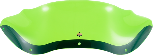 Klock Werks  8" Kolor Flare Green Ice Windshield 1998-2013 Harley Road Glide
