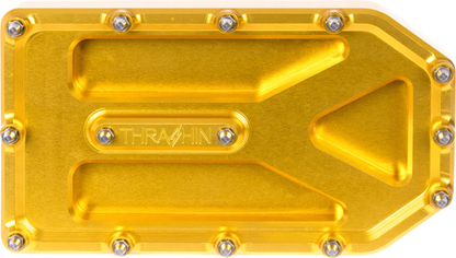 Thrashin Supply Gold Aggressor Brake Pedal Pad for 1999-2025 Harley Touring FLHX
