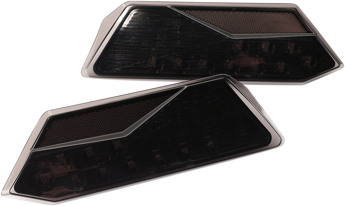 Moose Utility Black UTV Side by Side Taillights 2014-20 Polaris RZR XP Turbo RS1