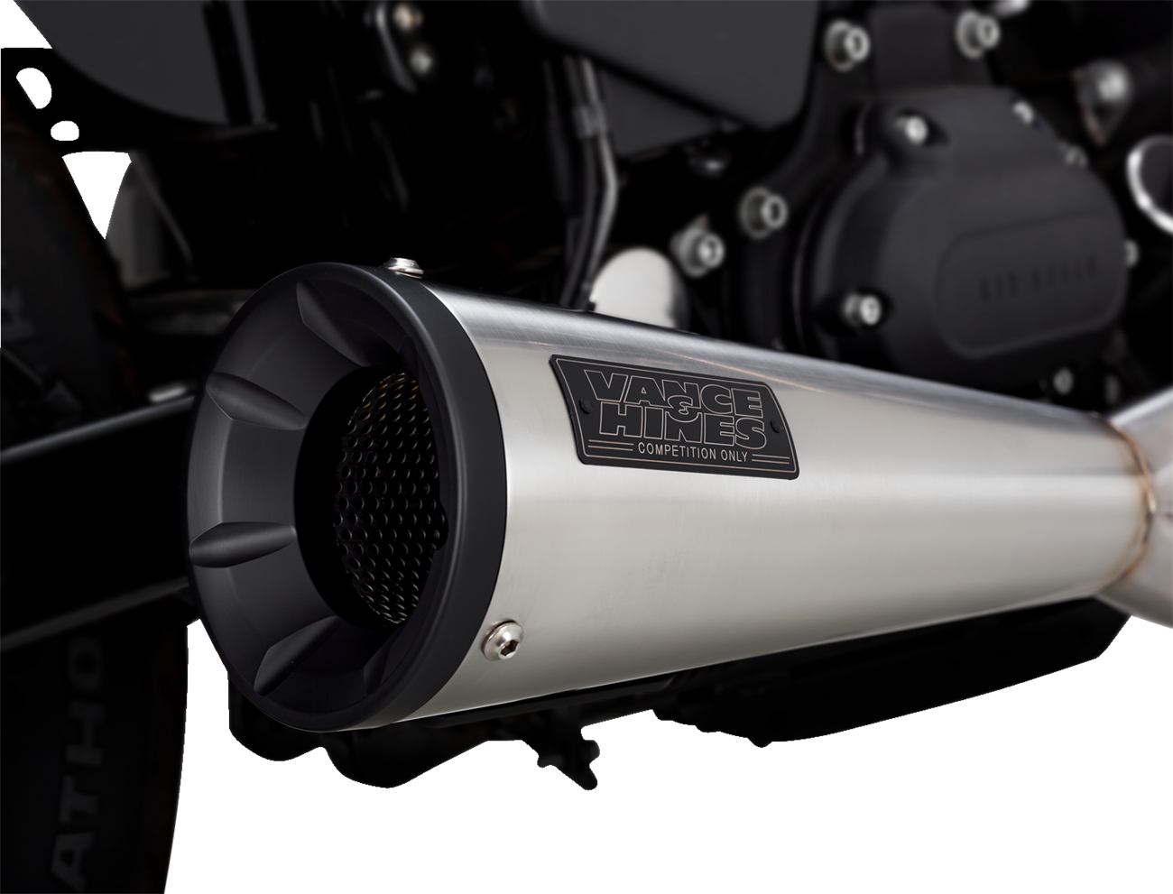 Vance & Hines Stainless Steel Upsweep Exhaust 2010-2017 Harley Dyna FXDL FXDB