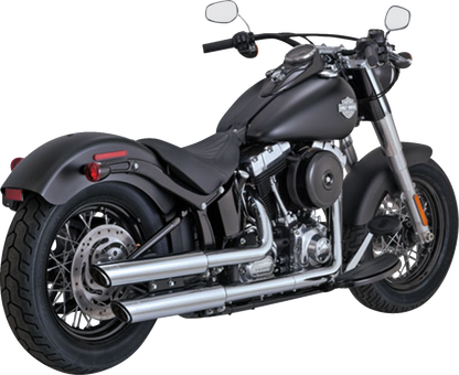 Vance & Hines Twin Slash 3" PCX Chrome Mufflers fits 2010-2017 Harley Softail