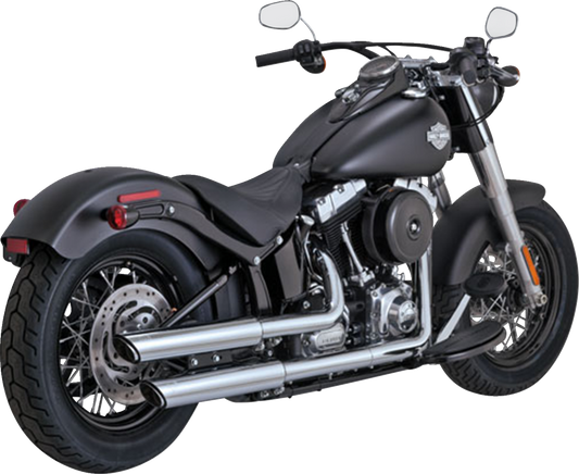Vance & Hines Twin Slash 3" PCX Chrome Mufflers fits 2010-2017 Harley Softail