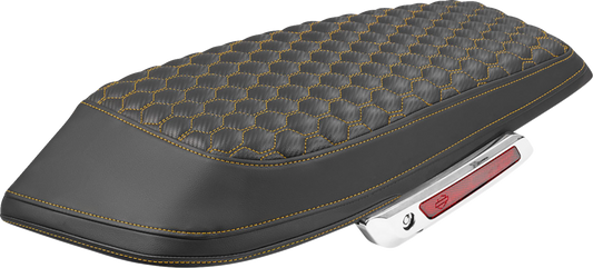Saddlemen Gold Carbon Honeycomb Saddlebag Lid Covers for 2023-26 Harley Touring