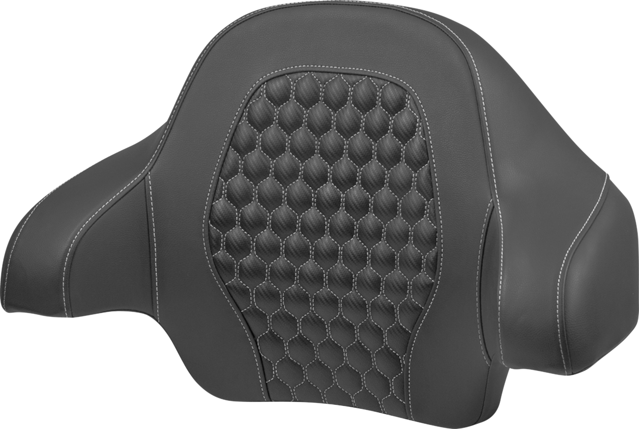 Saddlemen Tour Pack Silver Honeycomb Backrest Pad 2014-2024 Harley Electra Glide