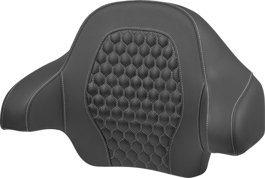 Saddlemen Tour Pack Silver Honeycomb Backrest Pad 2014-2024 Harley Electra Glide