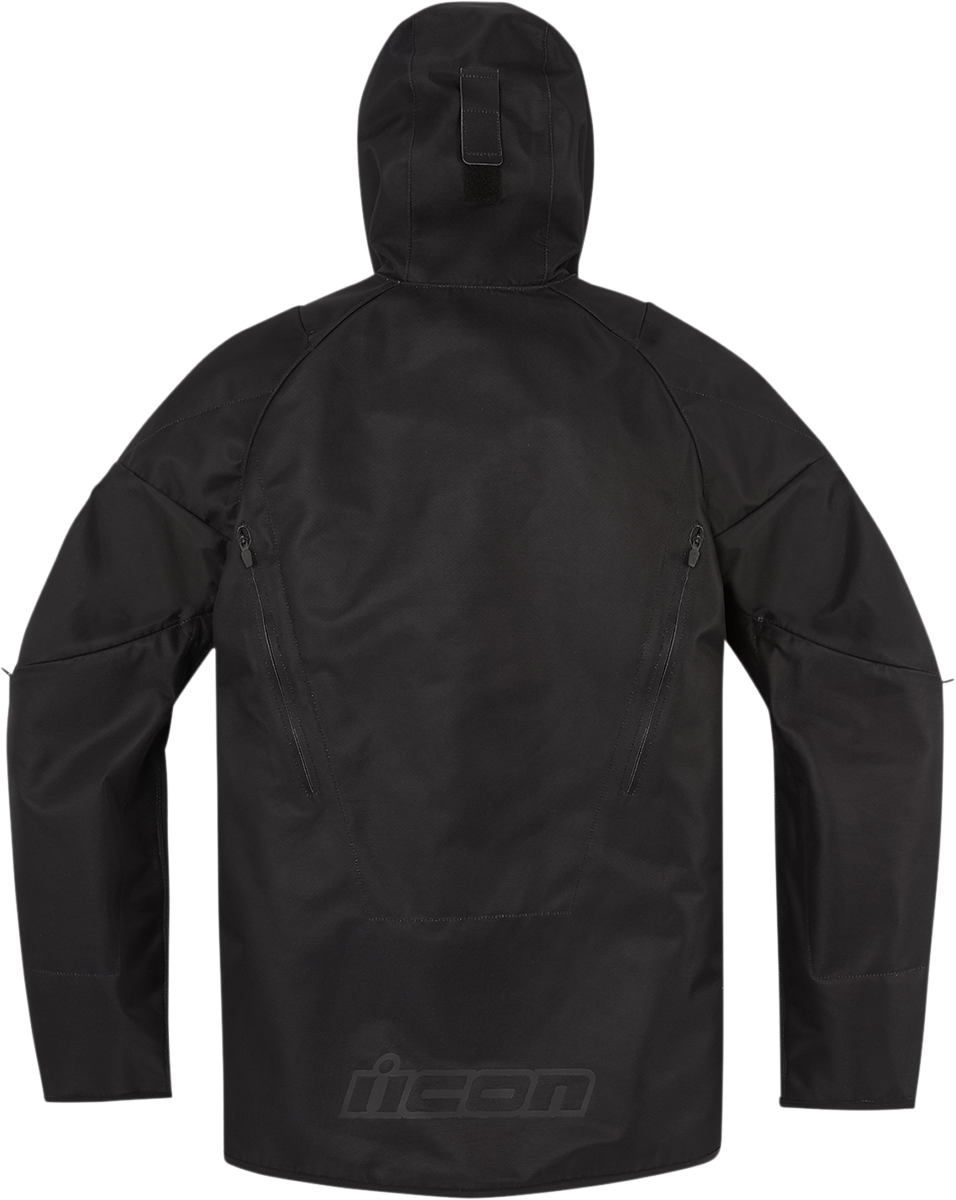 Icon Airform Adult Mens Black Motorcycle Riding Street Racing Zipper Jacket