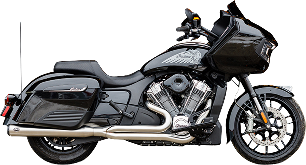 S&S Qualifier 2-1 Race Exhaust System fits 2020-2025 Indian Roadmaster Chieftain