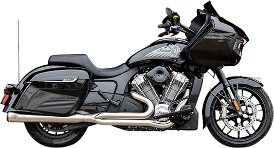 S&S Qualifier 2-1 Race Exhaust System fits 2020-2025 Indian Roadmaster Chieftain