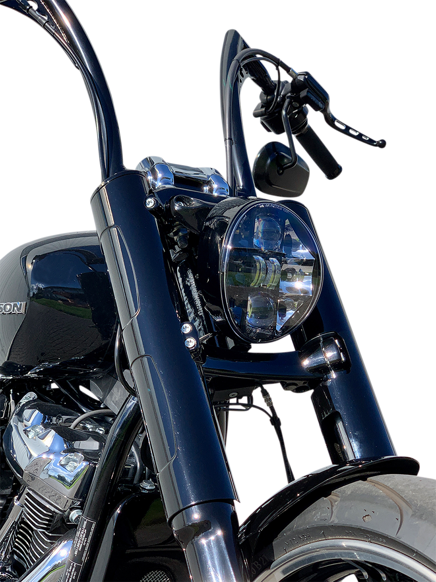 Kodlin Black Fork Tube Covers for 2018-2024 Harley Softail Breakout FXBR FXBRS