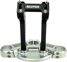 Slyfox 8" Black 1-1/8" Clamping Pullback Handlebar Riser Kit for Harley Davidson