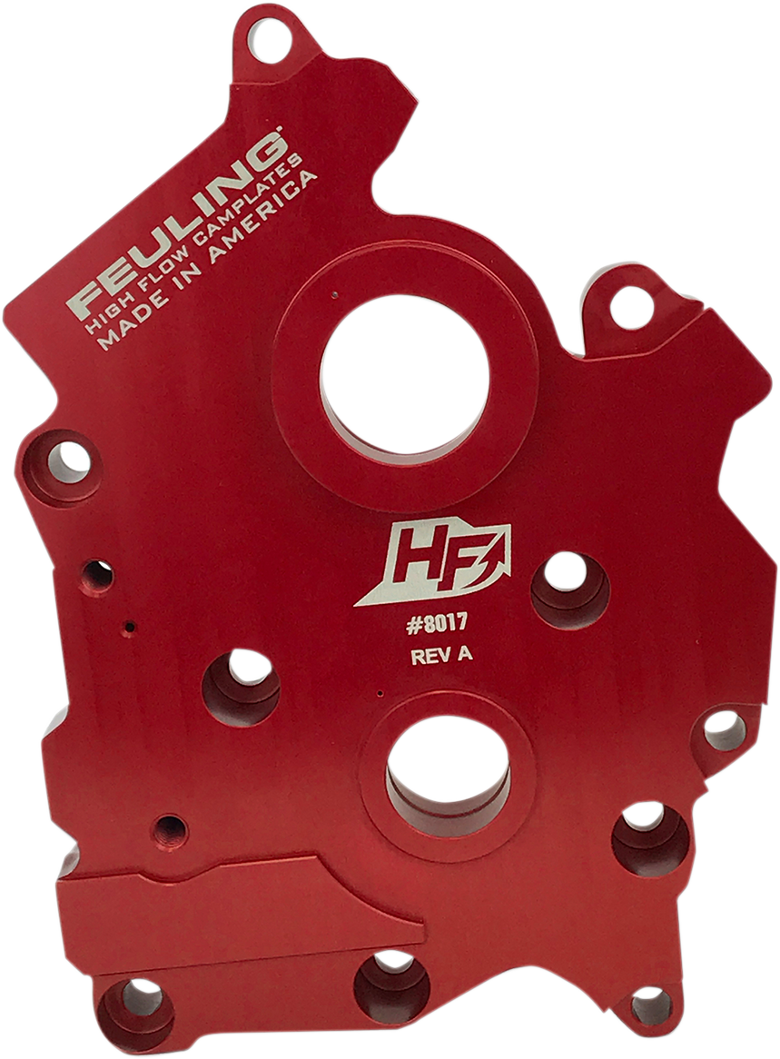 Feuling High Flow Red Cam Plate for 2017-2024 Harley M8 Softail Touring 8017
