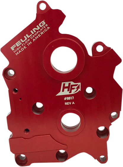Feuling High Flow Red Cam Plate for 2017-2024 Harley M8 Softail Touring 8017