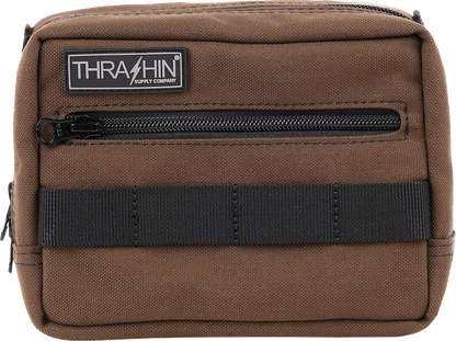 Thrashin Supply Brown Motorcycle Handlebar Storage Bag Harley Davidson THB-0006
