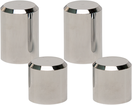 Pro Pad Chrome Rear 4 Point Tour Pak Docking Station Caps for Harley Touring