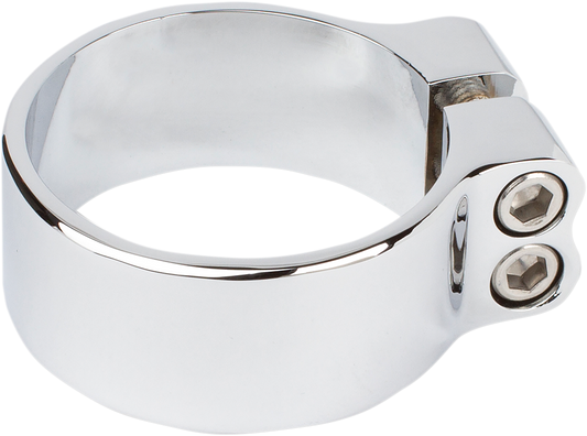 Arlen Ness Chrome 2 1/2" Exhaust Slip on Muffler Super Clamp for Harley