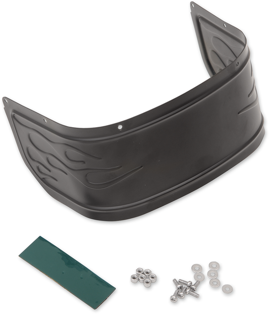 Drag Specialties Black Front Motorcycle Fender Skirt for 2014-24 Harley Touring