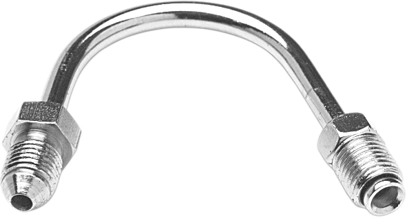 Goodridge Chrome 150 Degree Bend Motorcycle Brake Line Tube Adapter for Harley