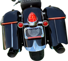 Custom Dynamics Red Low Profile Saddlebag Lights for 2015-2024 Indian Chieftain