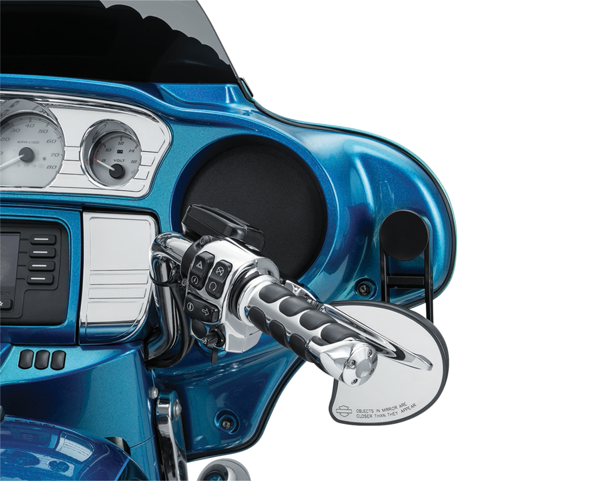 Kuryakyn 6576 Adjustable Fairing Drop Mirror Mounts 2006-2013 Harley Touring