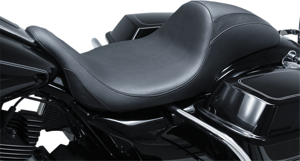 Mustang Hightail Smooth Fastback Solo Seat fits 2008-2024 Harley Touring 75644