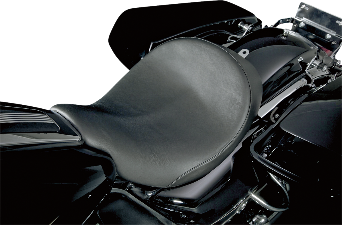 Danny Gray Black Leather Speedcradle Solo Seat 2008-2024 Harley Touring FLHR