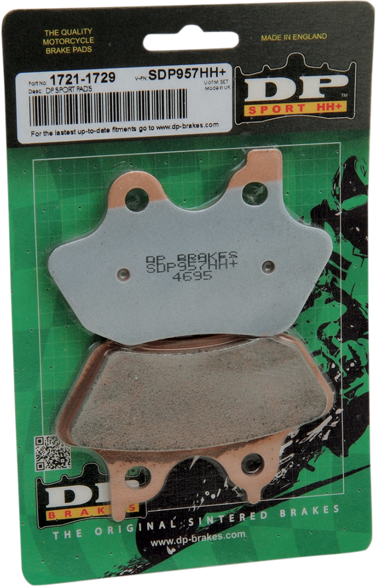 Dp Brakes Sintered Metal Front/Rear Brake Pad Set for 2005-07 Harley Touring