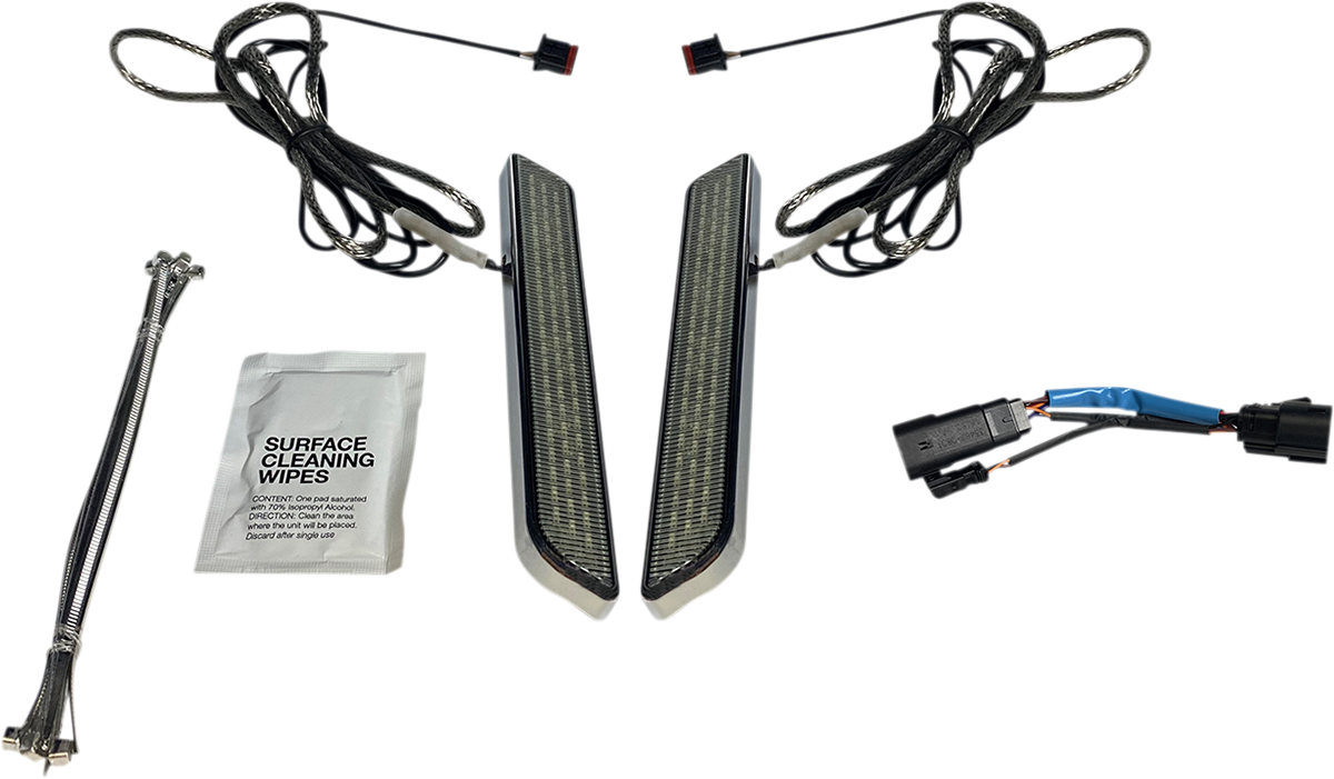 Custom Dynamics LED Front Fork Leg Reflector Lights 2010-2013 Harley Touring CVO