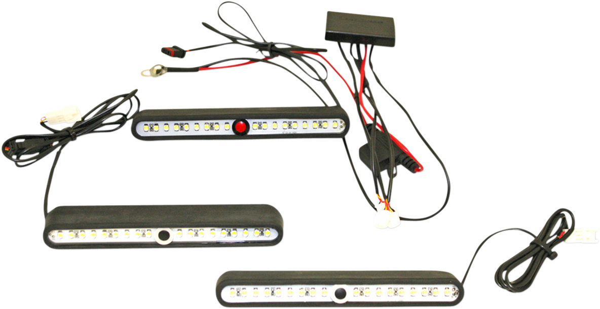 Custom Dynamics Black Tour Pak Saddlebag Interior Light Kit for Harley Touring