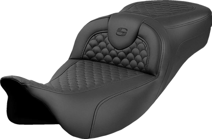 Saddlemen Roadsofa Dragon Scale Extended Gel Seat fits 2008-2025 Harley Touring